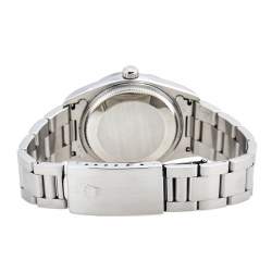 مملوكة مسبقًا Rolex Salmon Stainless Steel Air King 14000 Unisex Wristwatch 34 MM