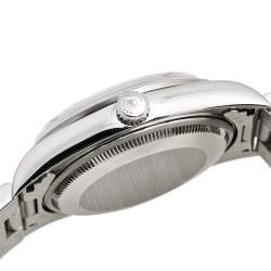 مملوكة مسبقًا Rolex Salmon Stainless Steel Air King 14000 Unisex Wristwatch 34 MM