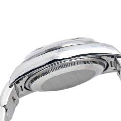 مملوكة مسبقًا Rolex Salmon Stainless Steel Air King 14000 Unisex Wristwatch 34 MM