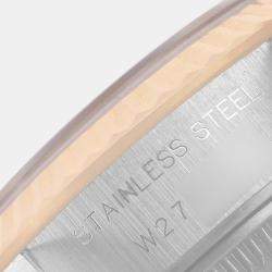 مملوكة مسبقًا Rolex Blue Diamonds 18K Yellow Gold And Stainless Steel Datejust 69173 Women's Wristwatch 26 MM