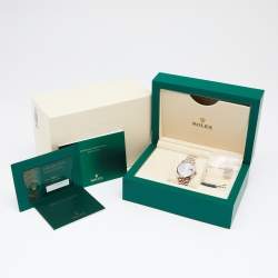 مملوكة مسبقًا Rolex Slate 18K Everose Gold Stainless Steel Datejust M278271-0018 Women's Wristwatch 31 mm