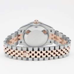 مملوكة مسبقًا Rolex Slate 18K Everose Gold Stainless Steel Datejust M278271-0018 Women's Wristwatch 31 mm