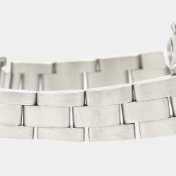 Pre Owned Rolex White Stainless Steel Oyster Perpetual 76080 Automatic Women's Wristwatch 24 MM