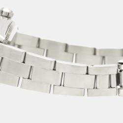 Pre Owned Rolex White Stainless Steel Oyster Perpetual 76080 Automatic Women's Wristwatch 24 MM
