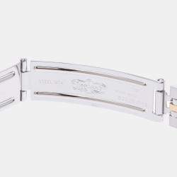 Pre Owned Rolex Champagne 18K Yellow Gold And Stainless Steel Datejust 69173 Women's Wristwatch 26 mm