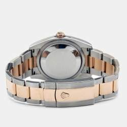 مملوكة مسبقًا Rolex Pink Diamond 18k Everose Stainless Steel Datejust 116231 Women's Wristwatch 36 mm