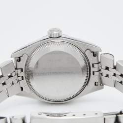 Pre Owned Rolex White 18K White Gold Stainless Steel Datejust 79174 Women's Wristwatch 26 mm