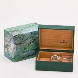 Pre Owned Rolex Mother of Pearl 18k Yellow Gold Stainless Steel Datejust 68273 Women's Wristwatch 31 mm