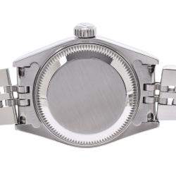 Pre Owned Rolex Pink 18K White Gold And Stainless Steel Datejust 69174 Automatic Women's Wristwatch 26 mm