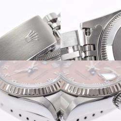 Pre Owned Rolex Pink 18K White Gold And Stainless Steel Datejust 69174 Automatic Women's Wristwatch 26 mm