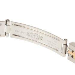 Pre Owned Rolex Champagne 18K Yellow Gold And Stainless Steel Datejust 69173 Women's Wristwatch 26 mm