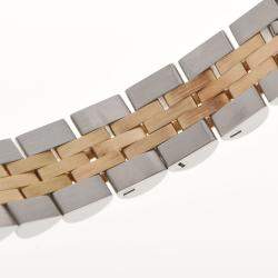 Pre Owned Rolex Champagne 18K Yellow Gold And Stainless Steel Datejust 69173 Women's Wristwatch 26 mm