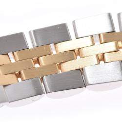 Pre Owned Rolex Champagne Diamonds 18K Yellow Gold And Stainless Steel Datejust 69173G Automatic Women's Wristwatch 26 mm