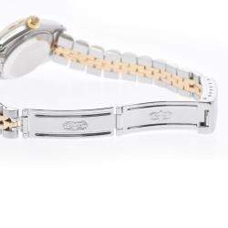 Pre Owned Rolex Champagne Diamonds 18K Yellow Gold And Stainless Steel Datejust 69173G Automatic Women's Wristwatch 26 mm