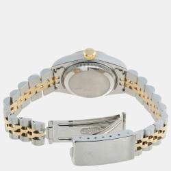 Pre Owned Rolex Gold 18k Yellow Gold And Stainless Steel Datejust 69173 Automatic Women's Wristwatch 26 mm