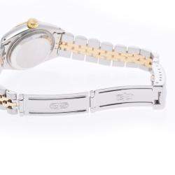 Pre Owned Rolex Champagne Diamonds 18K Yellow Gold And Stainless Steel Datejust 69173G Automatic Women's Wristwatch 26 mm