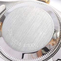 Pre Owned Rolex Champagne Diamonds 18K Yellow Gold And Stainless Steel Datejust 69173G Automatic Women's Wristwatch 26 mm