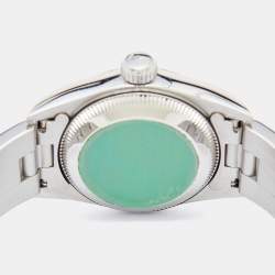 Pre Owned Rolex Black Stainless Steel Oyster Perpetual 67180 Automatic Women's Wristwatch 24 MM