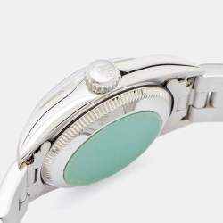 Pre Owned Rolex Black Stainless Steel Oyster Perpetual 67180 Automatic Women's Wristwatch 24 MM
