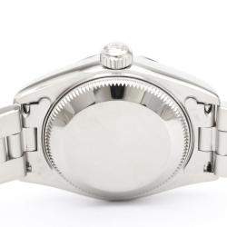 Pre Owned Rolex Orange Stainless Steel Oyster Perpetual Date 79190 Automatic Women's Wristwatch 25 mm