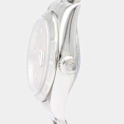 Pre Owned Rolex Orange Stainless Steel Oyster Perpetual Date 79190 Automatic Women's Wristwatch 25 mm