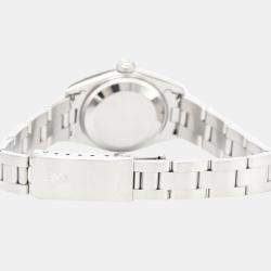 Pre Owned Rolex Orange Stainless Steel Oyster Perpetual Date 79190 Automatic Women's Wristwatch 25 mm
