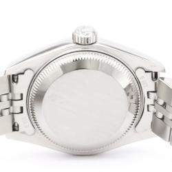 Pre Owned Rolex Silver Stainless Steel Oyster Perpetual Date 79240 Automatic Women's Wristwatch 25 mm