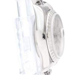 Pre Owned Rolex Silver Stainless Steel Oyster Perpetual Date 79240 Automatic Women's Wristwatch 25 mm