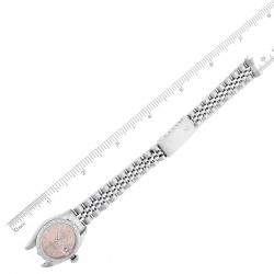 Pre Owned Rolex Pink Stainless Steel Oyster Perpetual Date 79190 Women's Wristwatch 26 mm