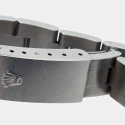 Pre Owned Rolex Blue Stainless Steel Oyster Perpetual 76080 Women's Wristwatch 24 mm