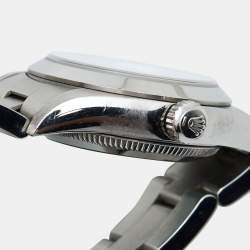 Pre Owned Rolex Blue Stainless Steel Oyster Perpetual 76080 Women's Wristwatch 24 mm