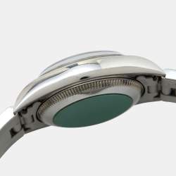 Pre Owned Rolex Blue Stainless Steel Oyster Perpetual 76080 Women's Wristwatch 24 mm