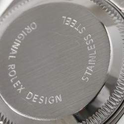 Pre Owned Rolex Silver Diamond 18k White Gold And Stainless Steel Datejust 69174 Automatic Women's Wristwatch 26 mm