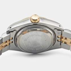 Rolex Champagne Diamond 18k Yellow Gold Stainless Steel Datejust 69173 Women's Wristwatch 26 mm