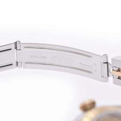 Pre Owned Rolex Champagne 18K Yellow Gold And Stainless Steel Datejust 69173 Women's Wristwatch 26 mm