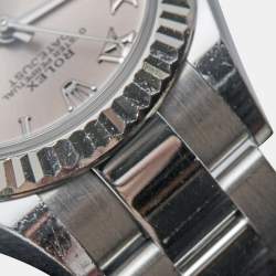 Pre Owned Rolex Pink 18K White Gold Oystersteel Datejust M279174-0018 Women's Wristwatch 28 mm