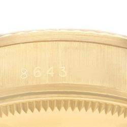 مملوكة مسبقًا Rolex Champagne Diamonds 18K Yellow Gold President Datejust 68278 Automatic Women's Wristwatch 31 mm