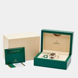 Pre Owned Rolex Black 18K Yellow Gold Oystersteel Datejust M126233-00022 Unisex Wristwatch 36 mm