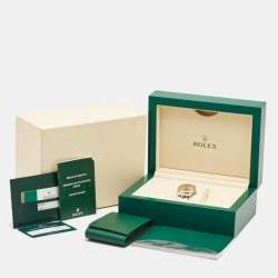 Pre Owned Rolex Champagne 18k Rose Gold Stainless Steel Datejust 178241 Women's Wristwatch 31 mm