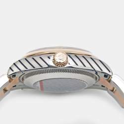 Pre Owned Rolex Champagne 18k Rose Gold Stainless Steel Datejust 178241 Women's Wristwatch 31 mm