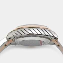 Pre Owned Rolex Champagne 18k Rose Gold Stainless Steel Datejust 178241 Women's Wristwatch 31 mm