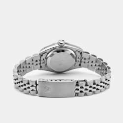 Pre Owned Rolex Champagne Stainless Steel Datejust 69174 Women's Wristwatch 26 mm