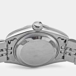 Pre Owned Rolex Champagne Stainless Steel Datejust 69174 Women's Wristwatch 26 mm
