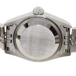 Pre Owned Rolex Blue Stainless Steel Datejust 69174 Women's Wristwatch 26 mm