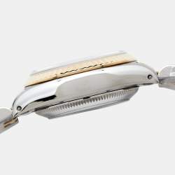 مملوكة مسبقًا Rolex Champagne Diamonds 18K Yellow Gold And Stainless Steel Datejust 69173 Women's Wristwatch 26 mm