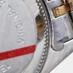 مملوكة مسبقًا Rolex Champagne Diamonds 18K Yellow Gold And Stainless Steel Datejust 69173 Women's Wristwatch 26 mm