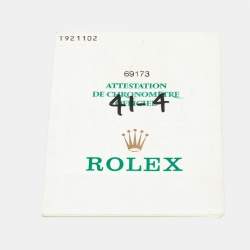 Pre Owned Rolex Ivory 18K Yellow Gold Stainless Steel Datejust 69173 Women's Wristwatch 26 mm
