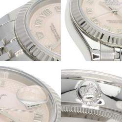 Rolex MOP 18K White Gold And Stainless Steel Datejust 179174NRD Women's Wristwatch 26 mm