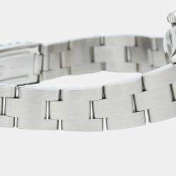 Pre Owned Rolex White Stainless Steel Oyster Perpetual Date 79190 Automatic Women's Wristwatch 25 mm