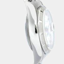 Pre Owned Rolex White Stainless Steel Oyster Perpetual Date 79190 Automatic Women's Wristwatch 25 mm